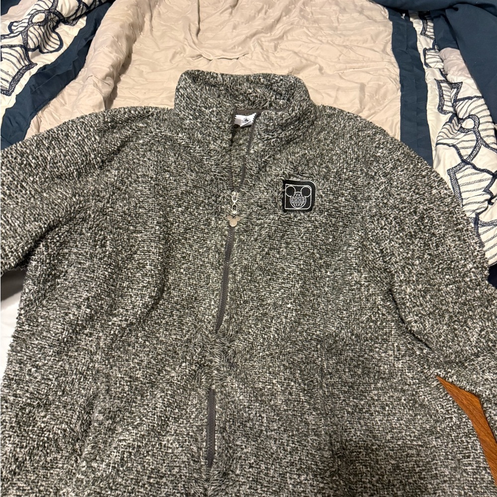 Disney Women's Gray Zip-Up Jacket - Picture 2 of 4